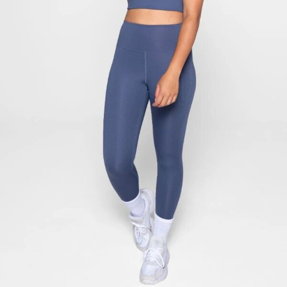 Girlfriend Collective Blue‎ High Rise Leggings